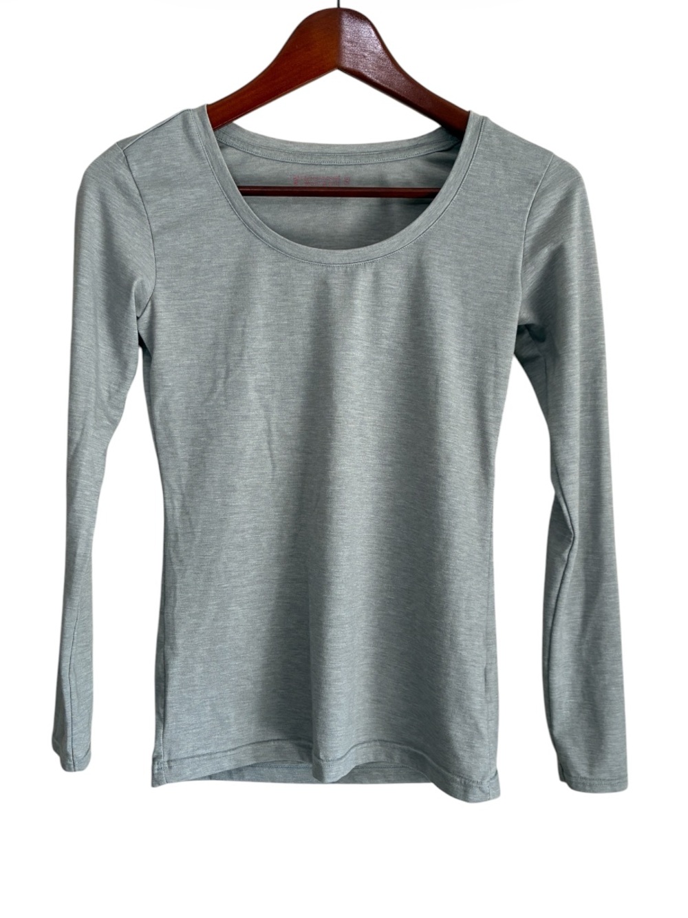Giordano Women's Gray Long Sleeve Tee Top Size Small